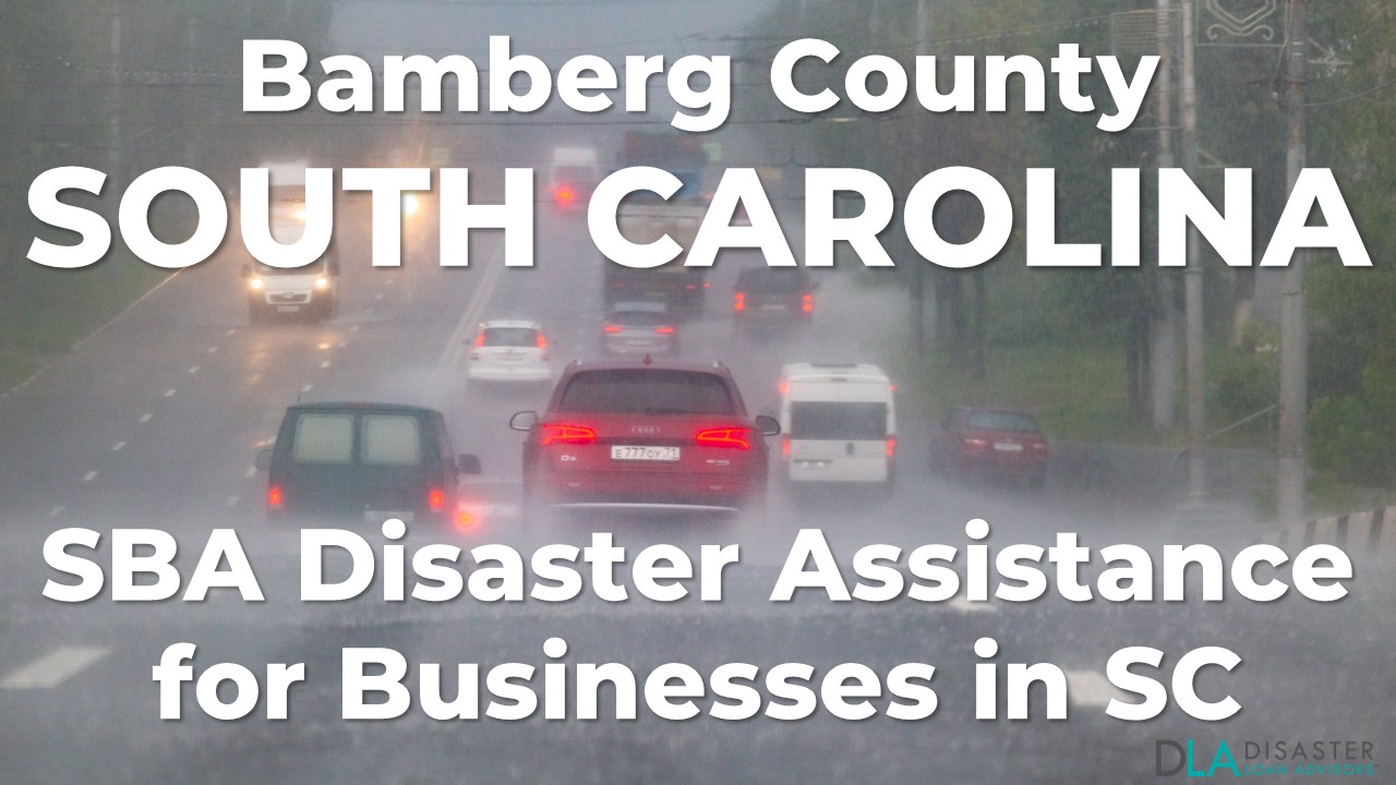 Bamberg County South Carolina SBA Disaster Loan Relief for Severe Storms and Tornadoes SC-00078